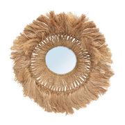 Boho Spiegel Gras Boho Style Wandspiegel Wanddeko Bohemian Boho Deko Wohnaccessoire Bazar Bizar Soulbirdee Onlineshop
