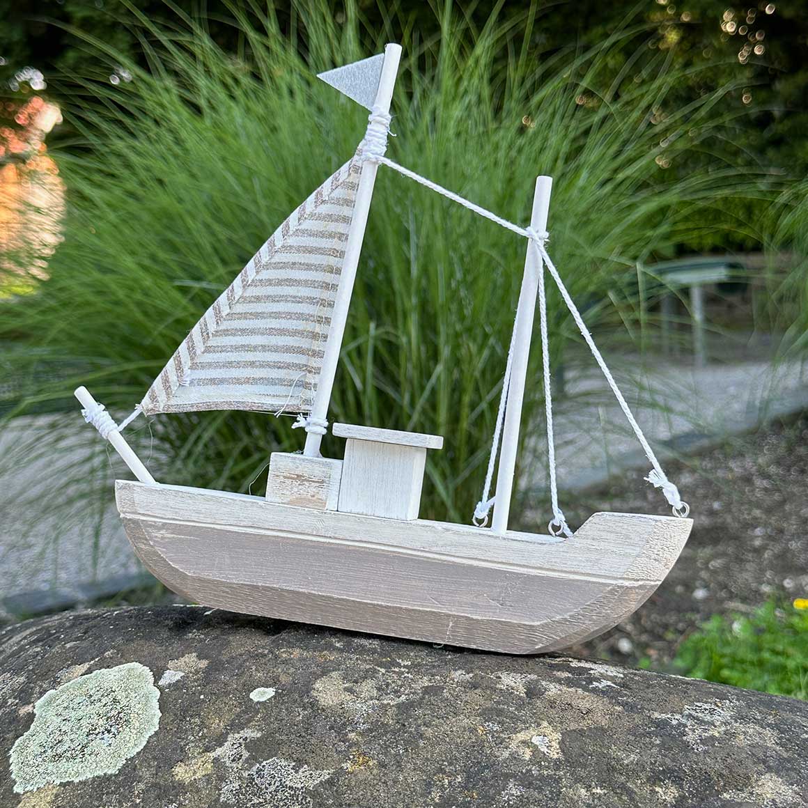 Boot Rückseite Holz Deko Schiff