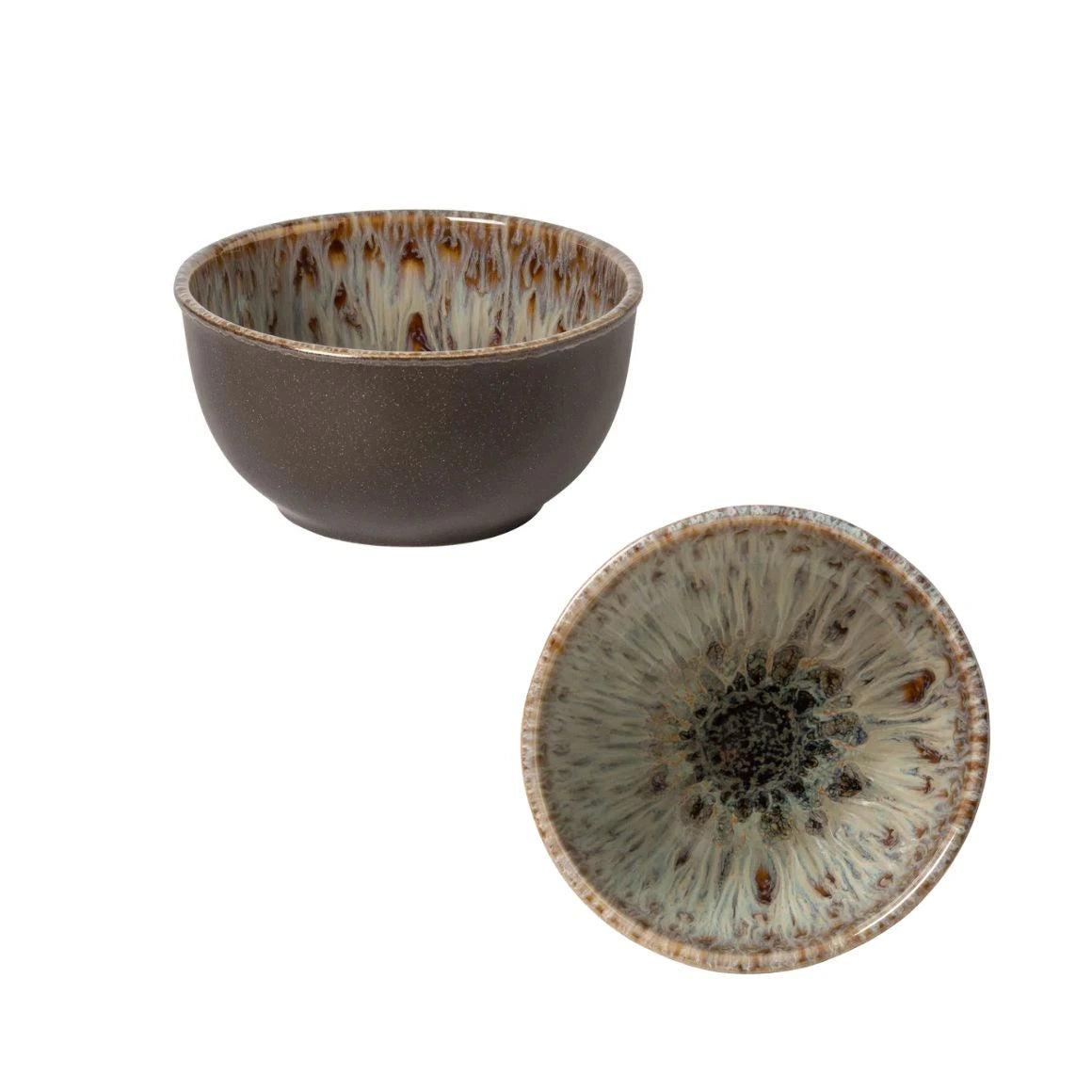 Bowl RODA Cocoa Brown mit heller reaktiver Innenglasur