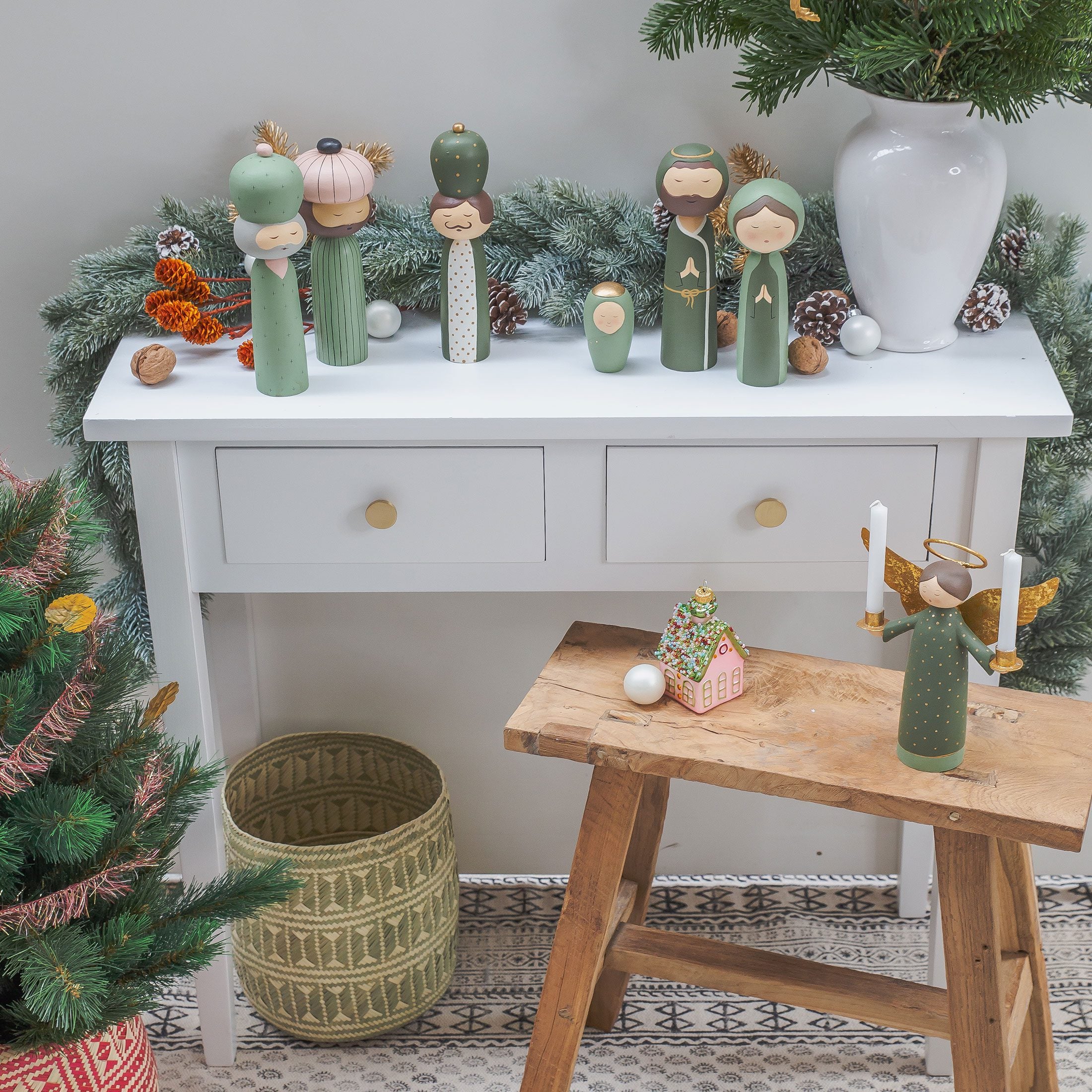 Kokeshi Könige Skandinavische Weihnachtsdekoration Soulbirdee Onlineshop Bungalow DK kaufen