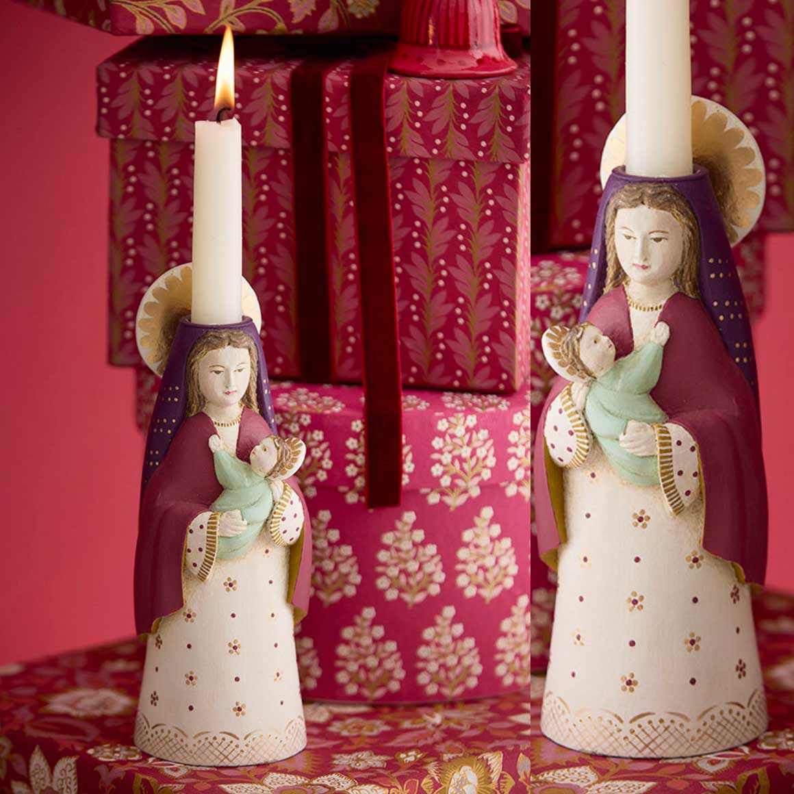 Madonna Jesus Kerzenhalter