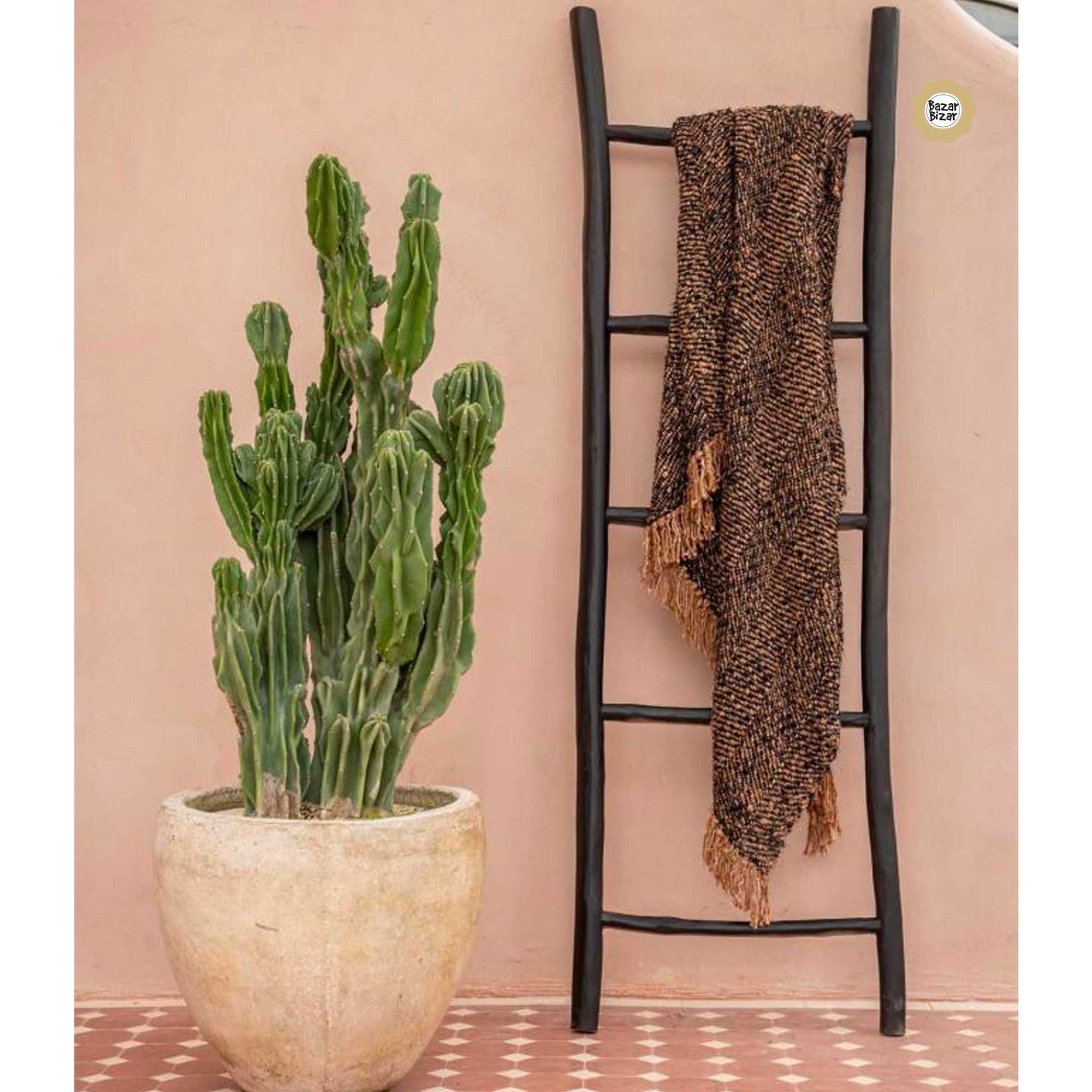 Sofa Decke Plaid Wohndecke Fransen Copper Black Bazar Bizar online kaufen Soulbirdee Online Shop