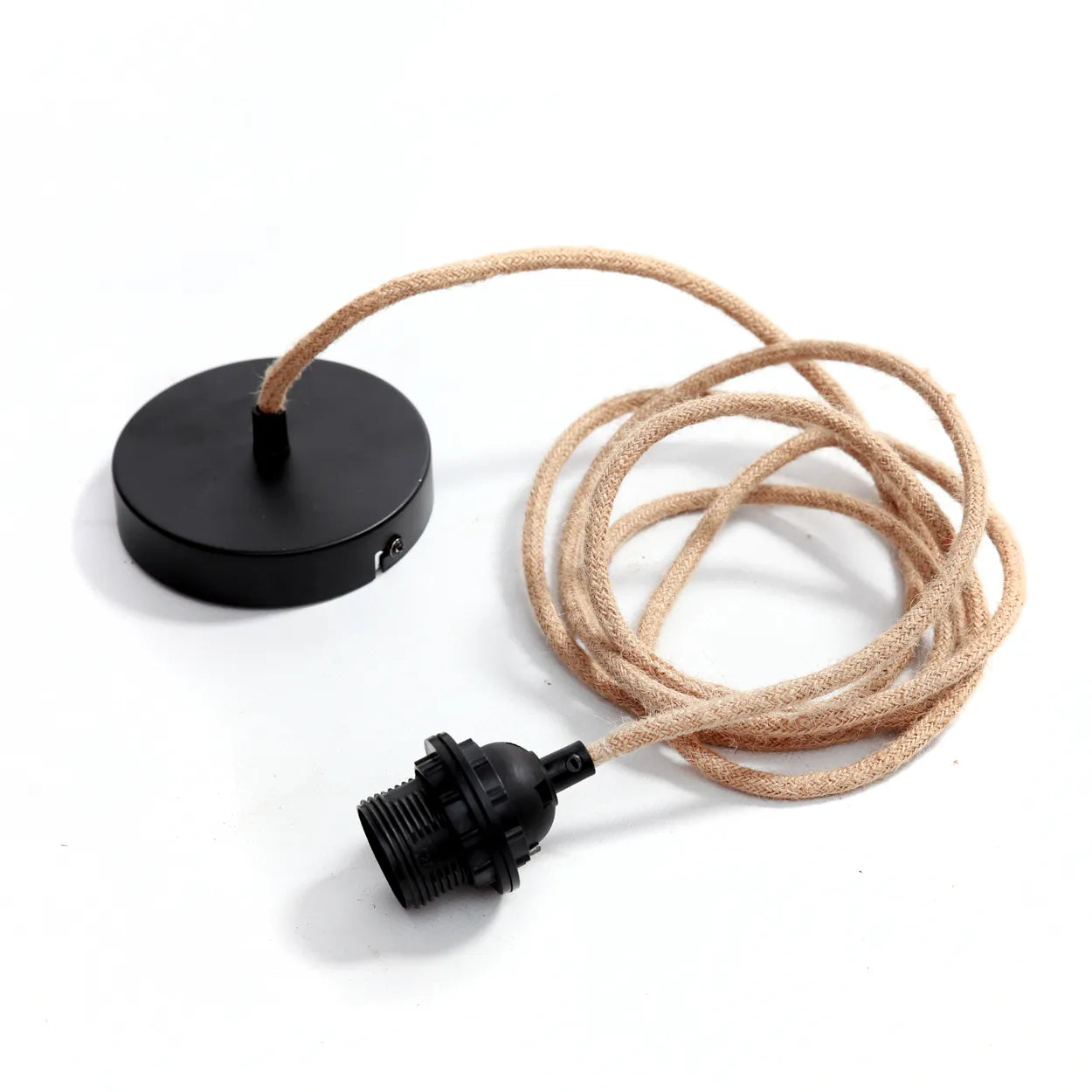 Deckenmontage schwarze Montageplatte Zimmerdecke Braunes Kabel Lampen Beleuchtung Zubehör Soulbirdee Onlineshop
