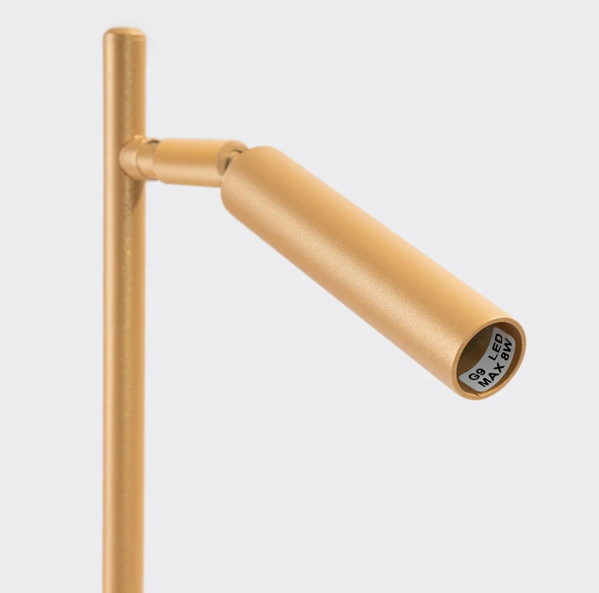 Schreibtischlampe Gold minimalistisch mit flexiblem Lampenschirm