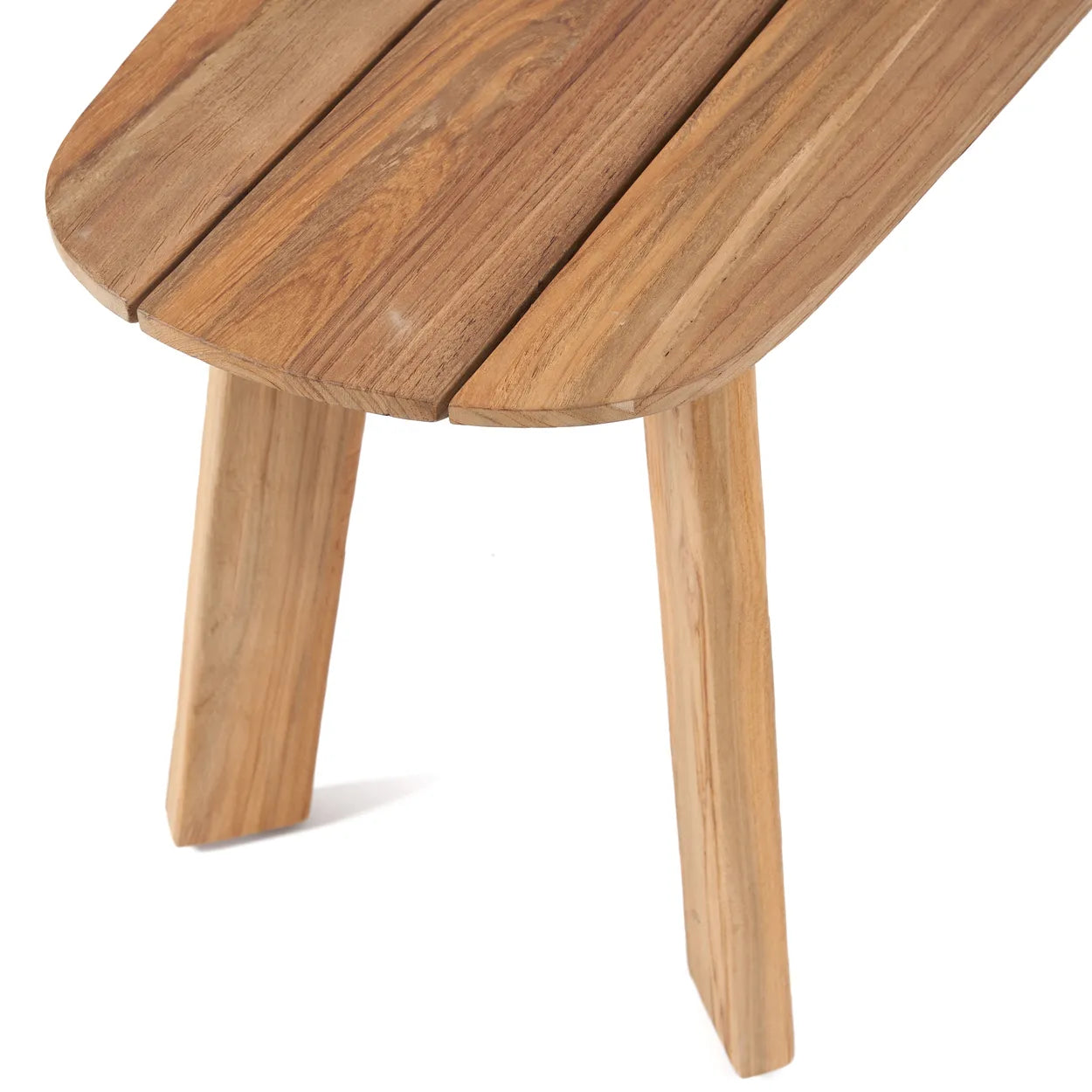 Detail Seite Holz Teak recykelt Holzbank Sitzbank Soulbirdee Onlineshop