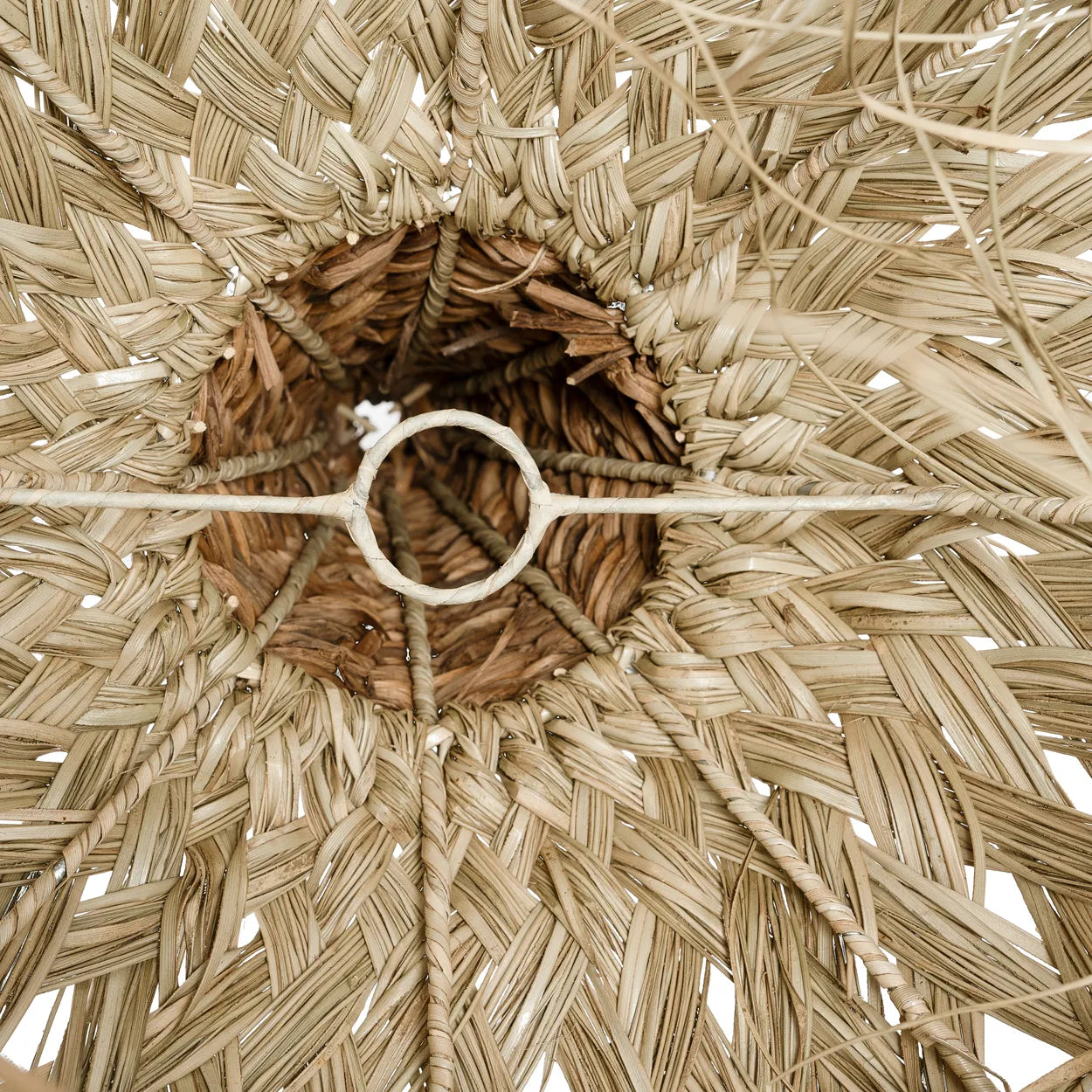 Detail Untersicht Lampenschirm Bazar Bizar Boho Lampe JAWAL001N-M deko Rattanlampe Ibiza soulbirdee shop