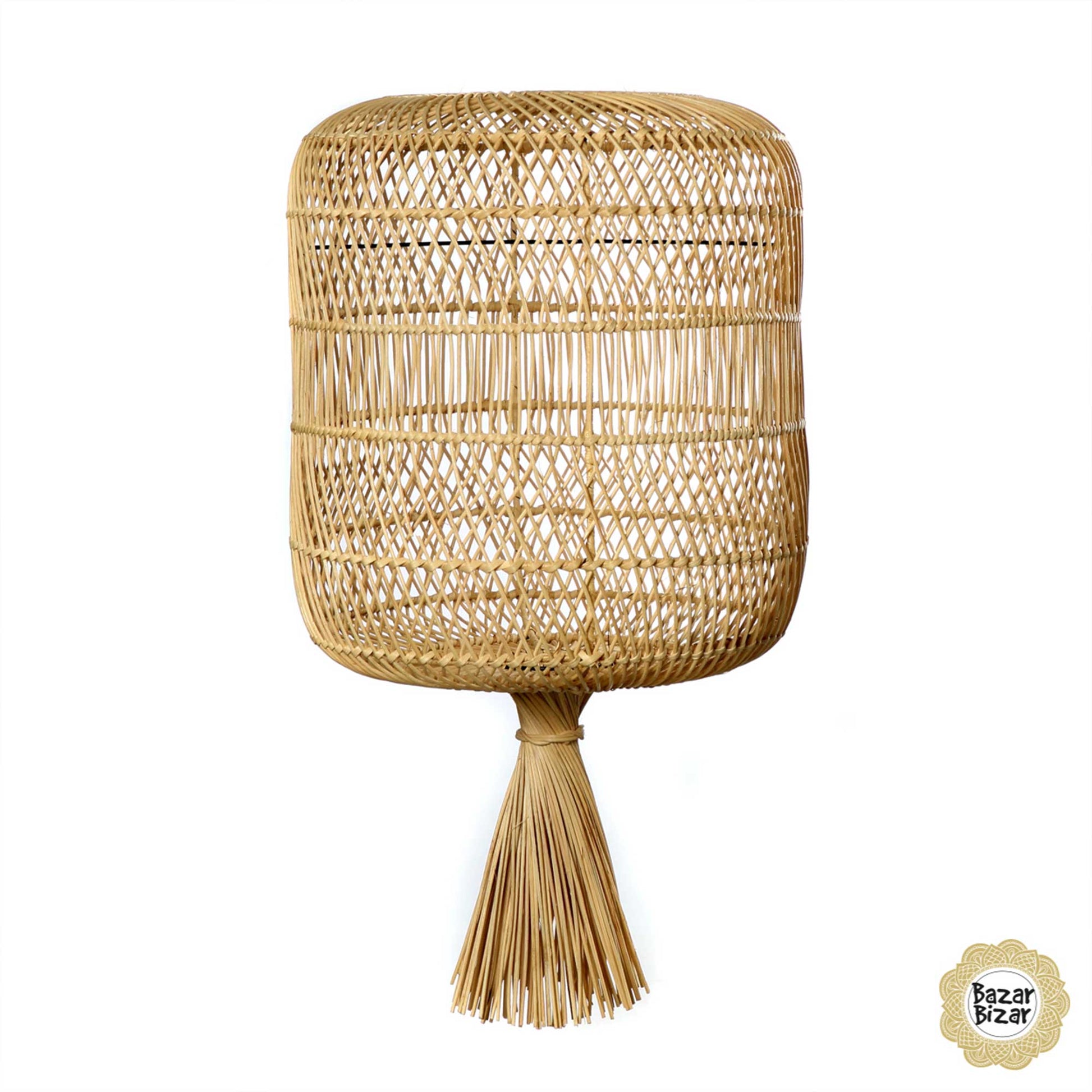 Lampenschirm aus Rattan | Dumpling Lampe Bazar Bizar Lampen im Boho Stil als Dekoration oder Hängelampe oder Stehlampe im Soulbirdee Onlineshop