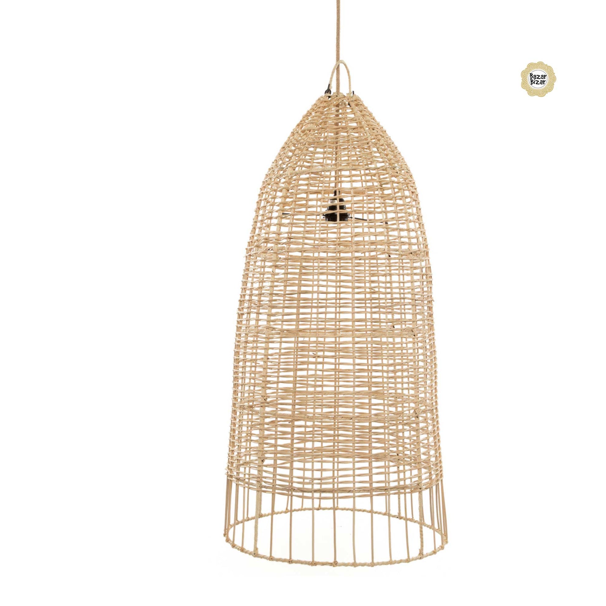 Elba Lampenschirm L Rattan Ibiza Stil Bazar Bizar | BAYU036N-M-30x60Esstischlampe kaufen | Soulbirdee Onlineshop