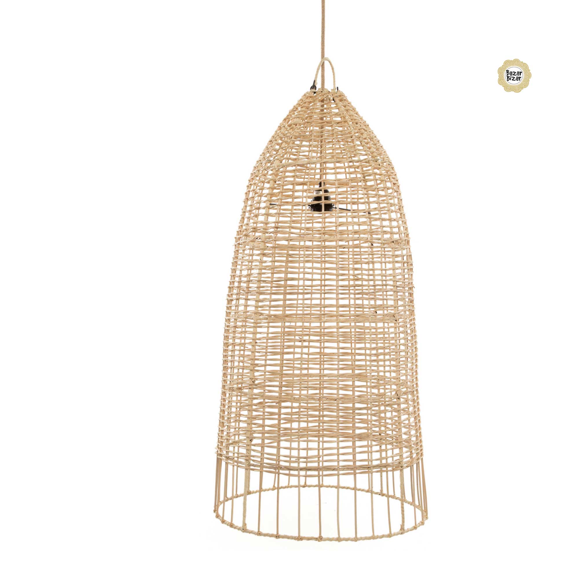 Elba Lampenschirm L Rattan Ibiza Stil Bazar Bizar | BAYU036N-M-30x60Esstischlampe kaufen | Soulbirdee Onlineshop