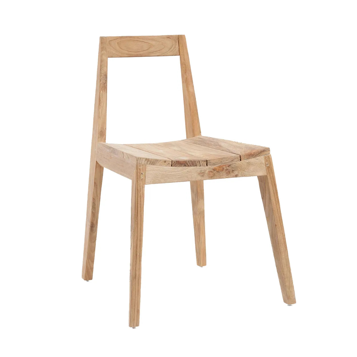 Moderner Stuhl Holzstuhl aus Teak für drinnen Outdoor Esstischstuhl aus recyceltem Teakholz Esszimmerstuhl kaufen Soulbirdee Onlineshop