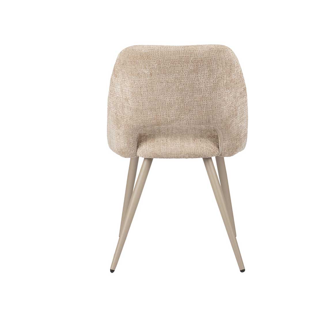 Esszimmerstühle 4er Set Beige Rückenansicht