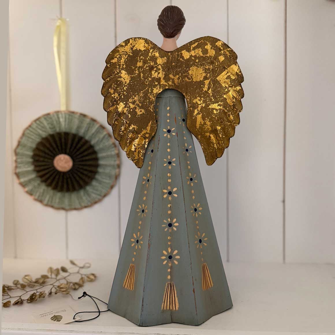 Flügel Vintage Dekofigur Engel Weihnachtsengel Kerzenhalter Engelsfigur Soulbirdee Onlineshop