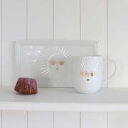 Geschenkset Happy mit 1 Teller & 1 Tasse aus feinem Porzellan mit goldener Sonne | Geschenkidee für Boho Deko Fans | Becher Tasse | Soulbirdee Onlineshop Geschenk Set Happy goldene Sonne ♥ Weihnachtsgeschenk Geschirr Trevoly kaufen Teller & Tasse kaufen Soulbirdee Onlineshop