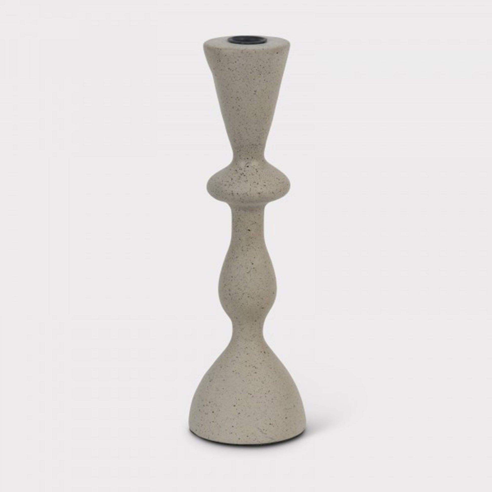 Graue Kerzenhalter "Historic" in 2 Größen aus Stein. Kerzenständer in organischer Form Stil für Stabkerzen im Soulbirdee Onlineshop kaufen | Netter Service, schneller Versand