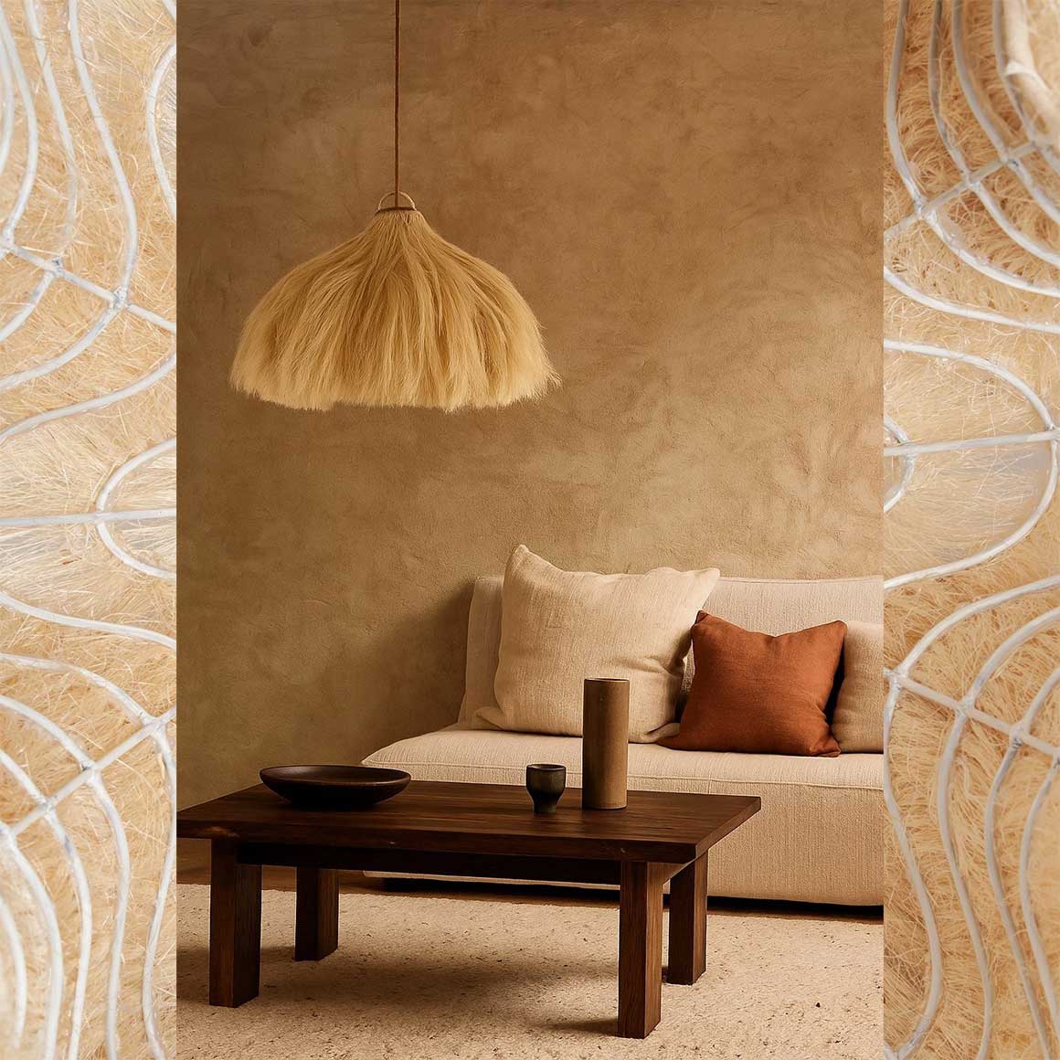 Hängelampe Wohnzimmer Lampenschirm pendelleuchte Boho Lampe Soulbirdee Onlineshop