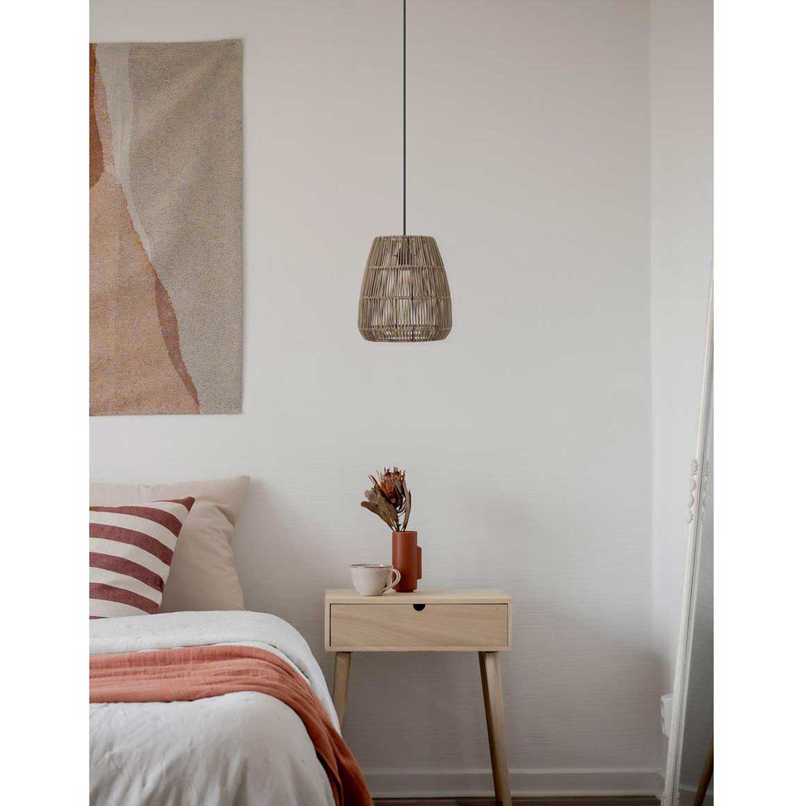 schlafzimmerlampe modern hängelampe rattanlampe rattan lampe kaufen wohnzimmer schlafzimmer hängend nachttischlampe lampenshop soulbirdee lampe für das wohnzimmer