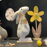 Hase Mama Frühling Deko Figur Weiss Dekoration Osterhase Osterdeko 2026 Ostern Soulbirdee 