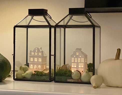 Herbstdeko Herbst Deko Lichthaus kaufen Lichthäuser dekorieren Herbstliche Wohndeko Onlineshop Soulbirdee