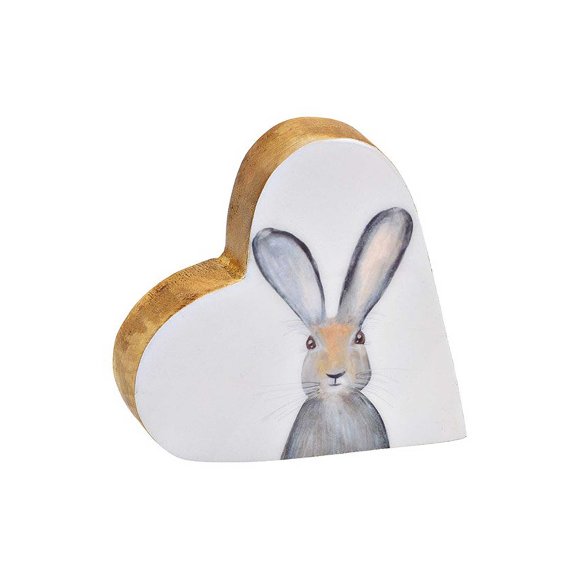 Herz mit Hase Osterdekoration Landhausstil Osterdeko 2023 Mangoholz natürliche Deko Soulbirdee Onlineshop