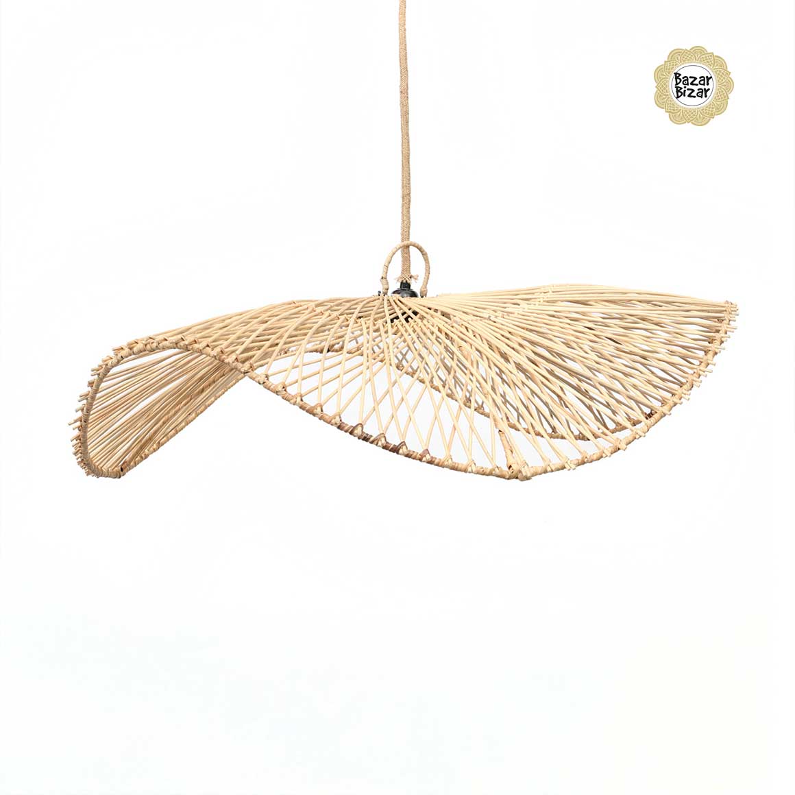 Hängelampe Rattan Boho Rattanlampe Bazar Bizar Deckenlampe Naturmaterial Soulbirdee Shop