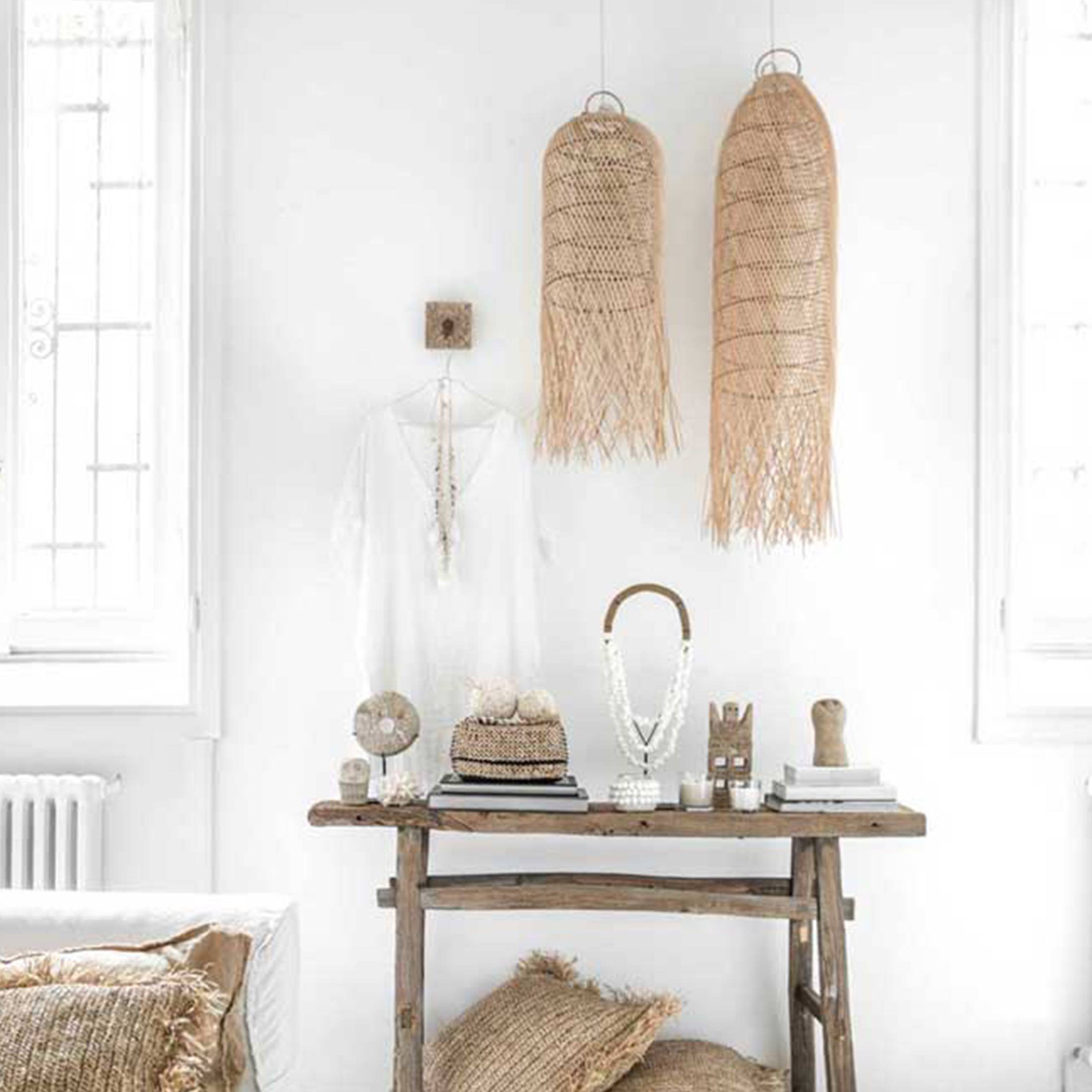 Hängelampe Lampenschirm, Rattan Lampenschirm, Hängelampe Wohnzimmer Boho Lampe kaufen | Bazar Bizar Deko aus Bali Soulbirdee Lampenshop Boho Design kaufen Onlineshop