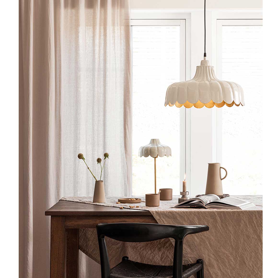 Hängelampe für Esstisch | Esstischlampe Beige