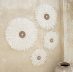 Wanddekoration aus Federn Wanddeko Juju mit Muscheln & Federn