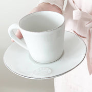 Kaffeetasse mit Untersetzer, 8 cm Durchmesser von der Marke Costa Nova. Spülmaschinenfestes, mirkowellenfestes Geschirr bei Soulbirdee kaufen
