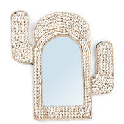 Kaktus Spiegel aus Muscheln Ibiza Style Wandspiegel ✓ Dekospiegel ✓ Außergewöhnliche Wandspiegel ♥ Bazar Bizar ♥ Spiegel kaufen im Soulbirdee Onlineshop Muschelspiegel Kauri Cowrie