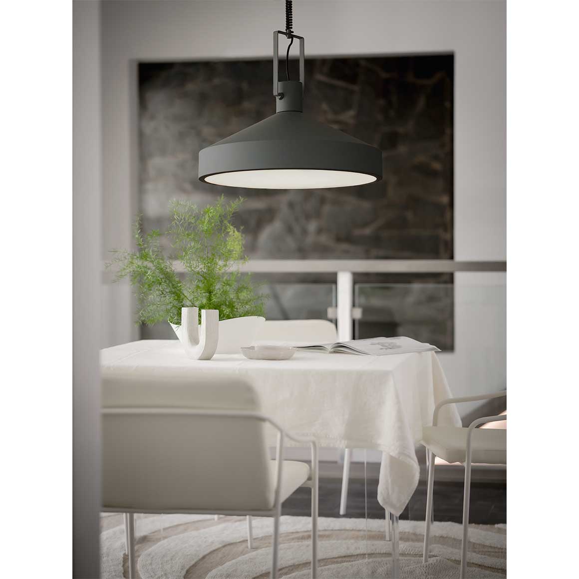 Küchenlampe Höhenverstellbar Esszimmerlampe Esstischlampe Pendelleuchte aus Metall Sand Grau Hängelampe LED Hängeleuchte Soulbirdee Onlineshop