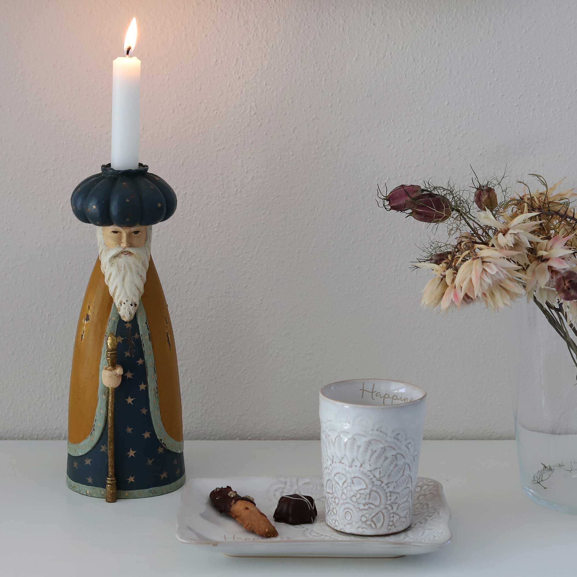 einzelfigur balthasar heiliger könig bungalow soulbirdee kerzenhalter