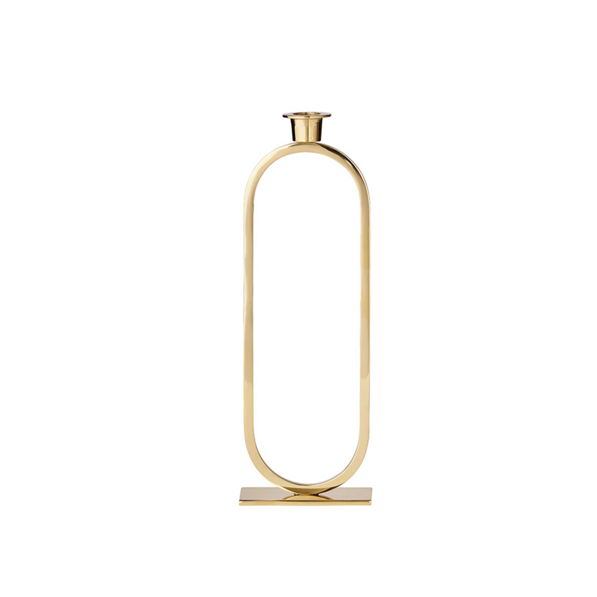 Kerzenhalter Ellipse MECAMET002TA ✓ Bungalow Deko aus Dänemark ✓ Hoher Kerzenständer Gold Metall Skandi ☆ Soulbirdee Onlineshop