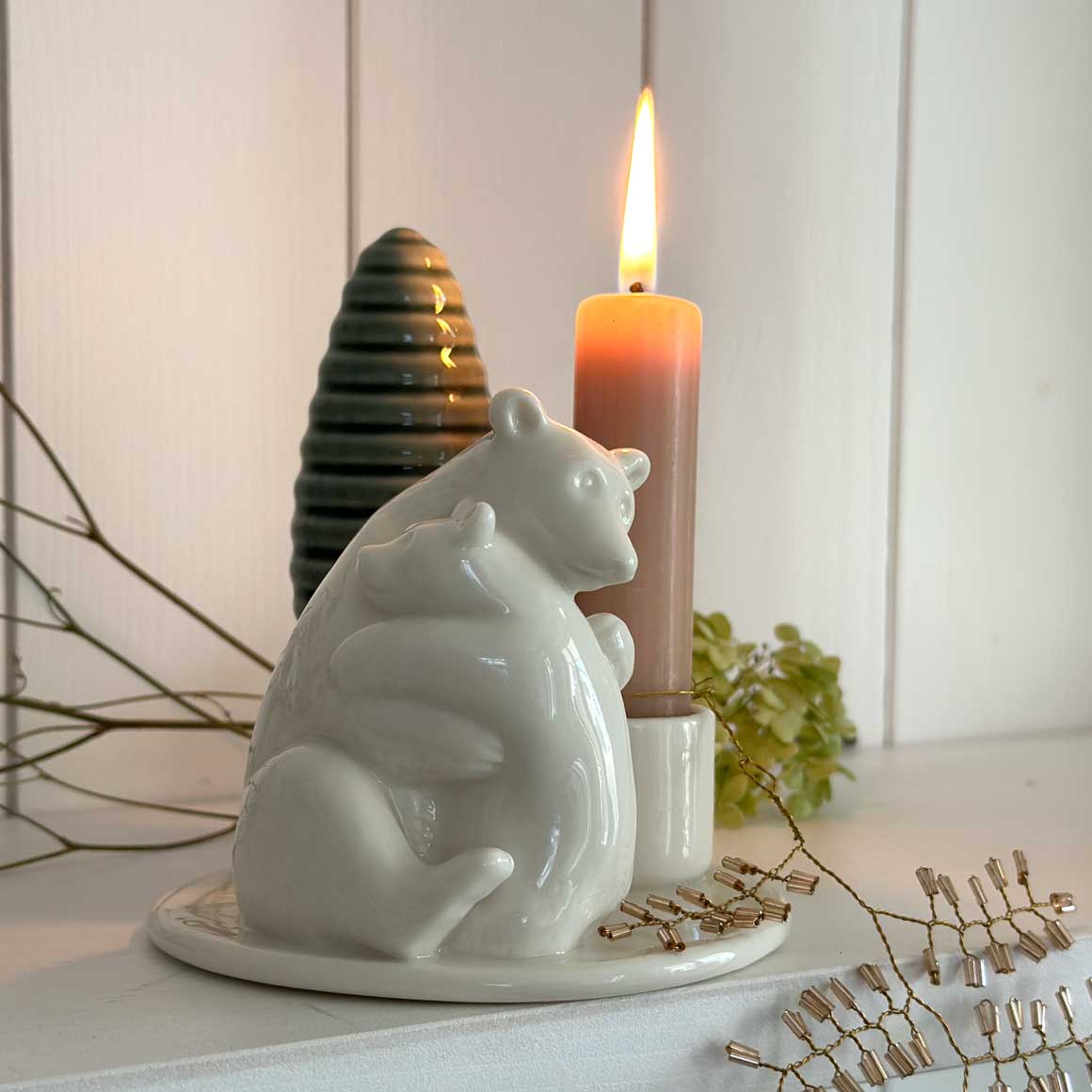 Bären kerzenständer bär mama baby dottir geschenk schenken weihnachten weihnachtsgeschenk geburtstag muttertag muttertagsgeschenk soulbirdee onlineshop