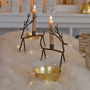 Kerzenständer Rentier Weihnachtsdekoration Tischdeko Weihnachtsdeko Dekofigur Kerzenhalter Hirsch geweih nordisch Deko Schweden Weihnachtsdeko kaufen Rentier Soulbirdee Onlineshop