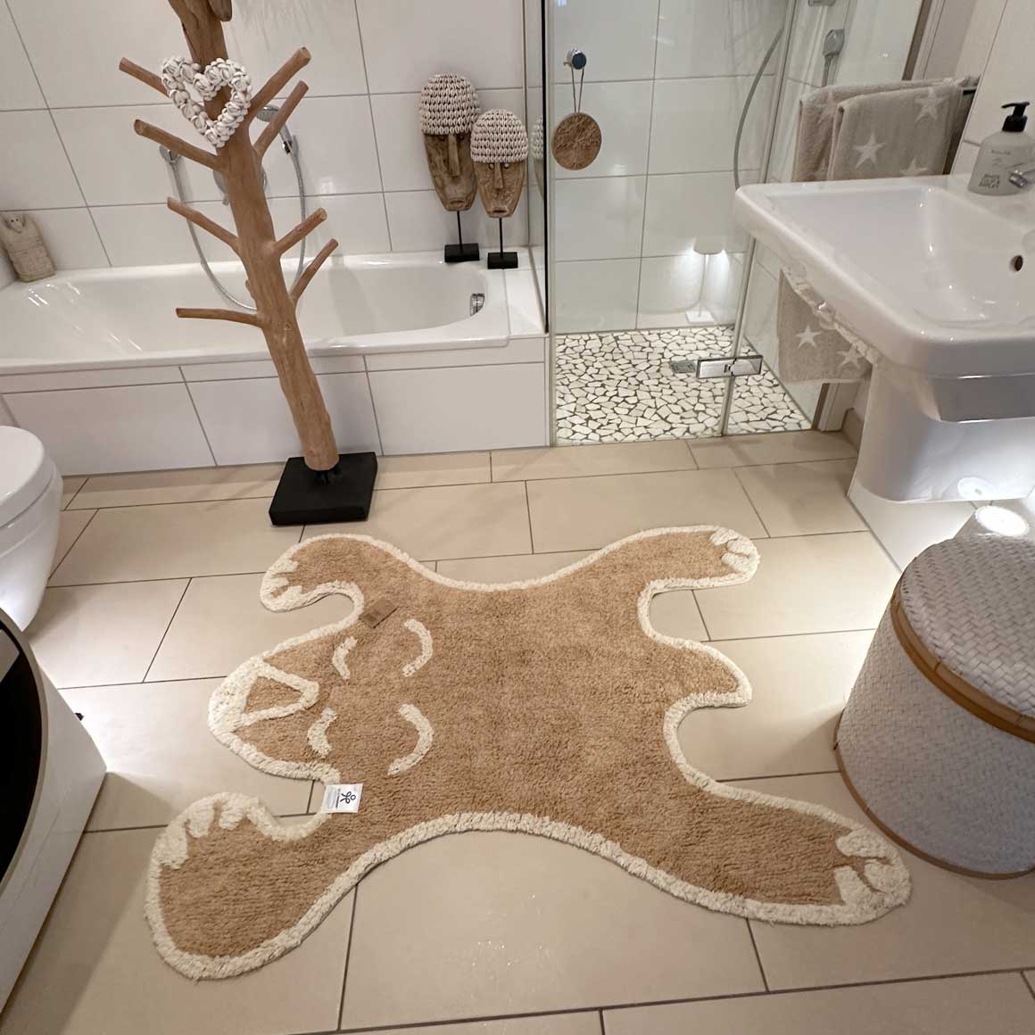 Kinderzimmer Teppich | Teppich kaufen waschbarer Teppich | Kinderzimmer Teppich waschbar Tier Bär Eisbär | Liv Interior Soulbirdee Onlineshop