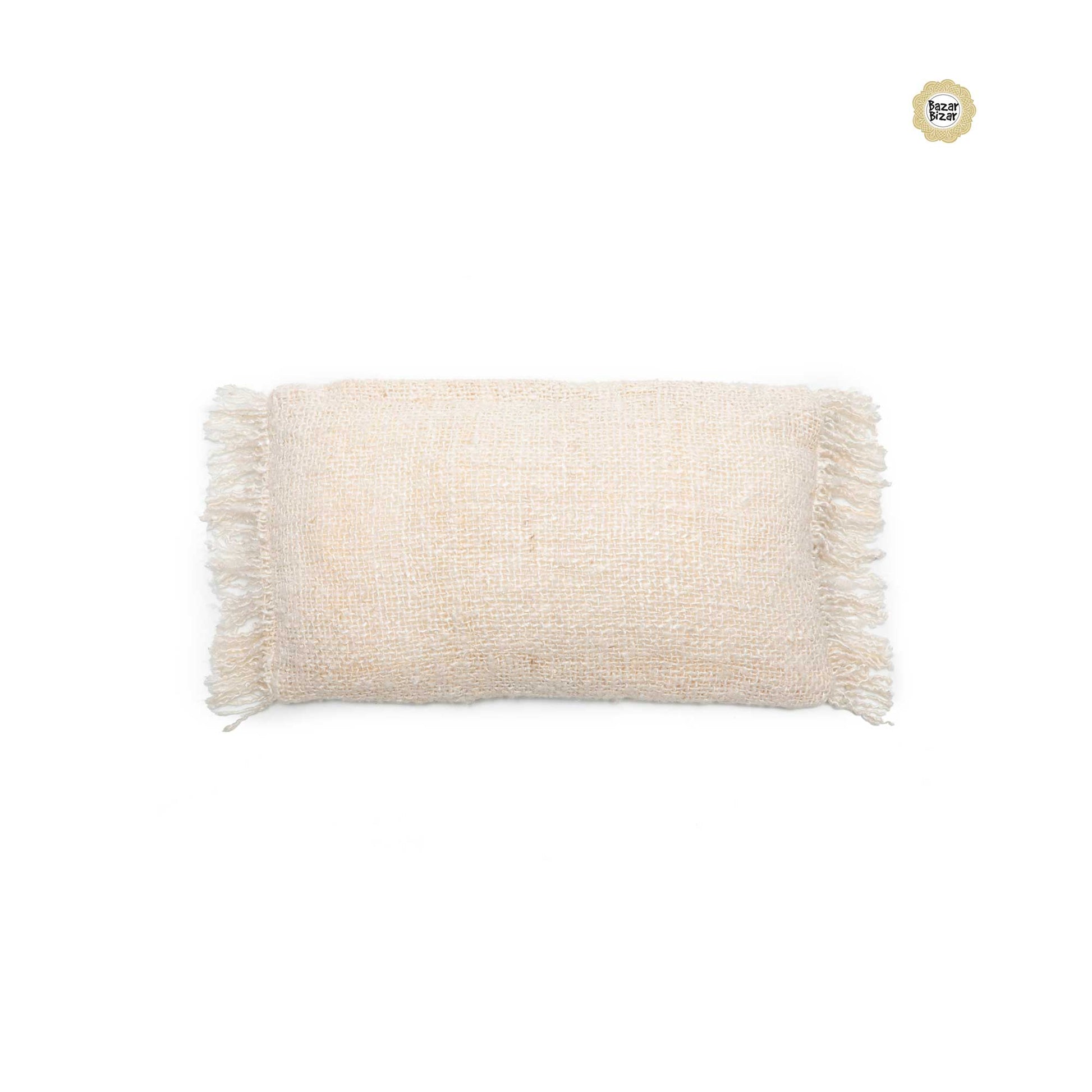 Kissen Gee Bazar Bizar 30x50 Cream Baumwolle Fransen Soulbirdee Online Shop