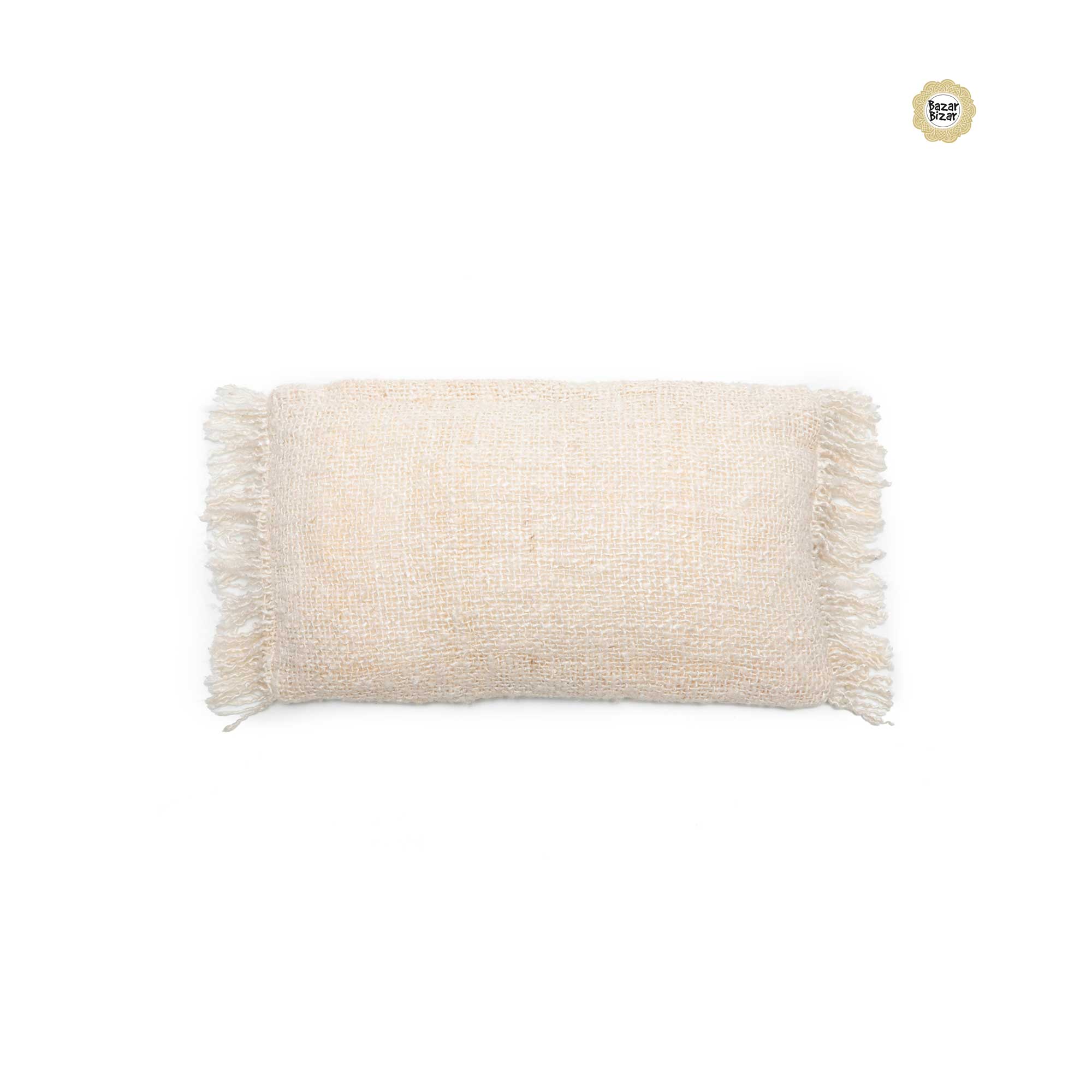 Kissen Gee Bazar Bizar 30x50 Cream Baumwolle Fransen Soulbirdee Online Shop