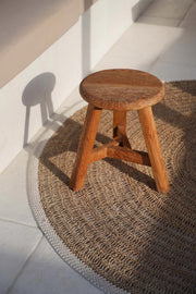 Kleiner Holzhocker fürs Bad Schlafzimmer, Küche Flur Hocker, Beistelltisch, Sitzgelegenheit & Deko Holzmöbel Soulbirdee Onlineshop