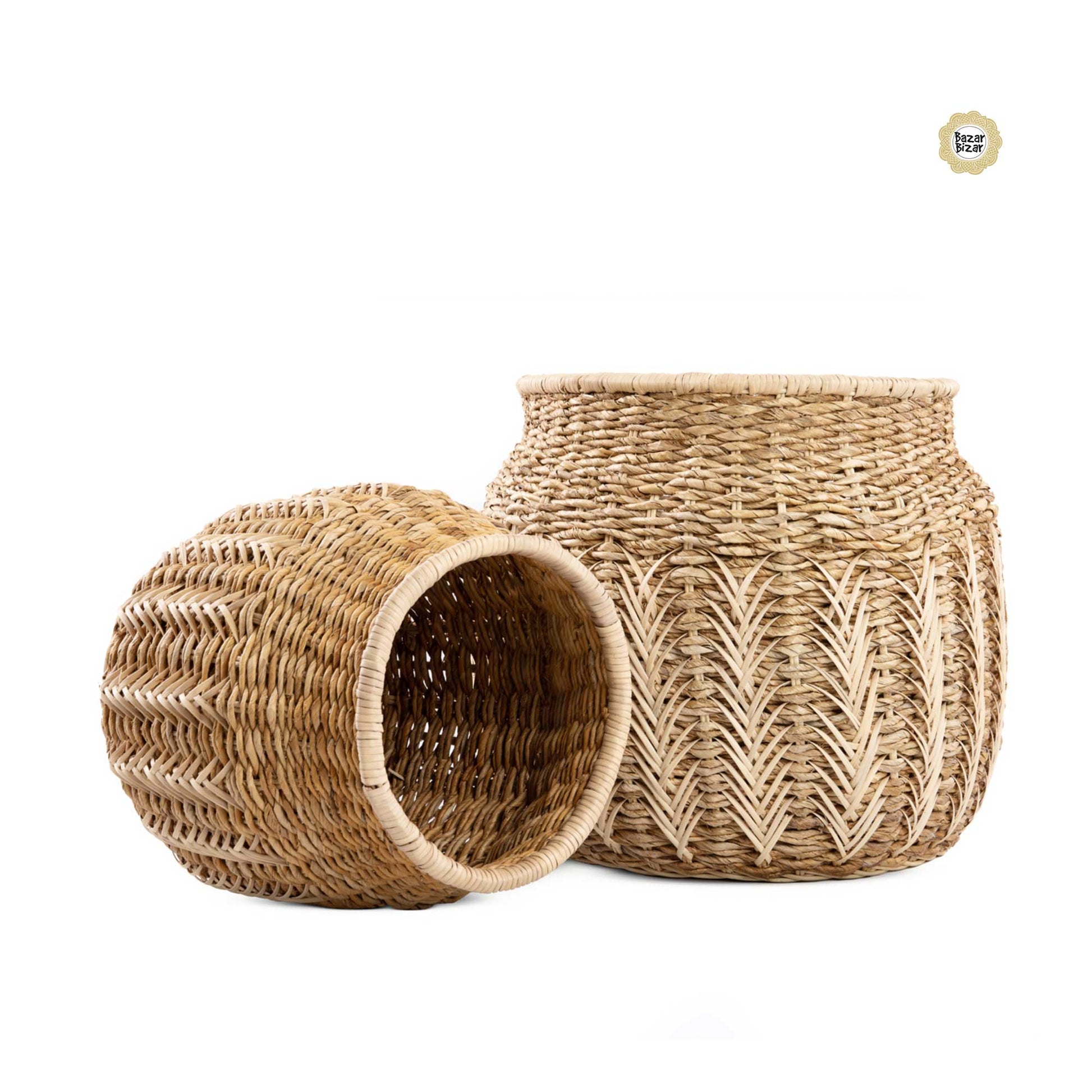 Korb Bali Luziru Basket JABR069N-M Bazar Bizar kaufen Soulbirdee onlineshop ibiza bali wohndeko aufbewahrung
