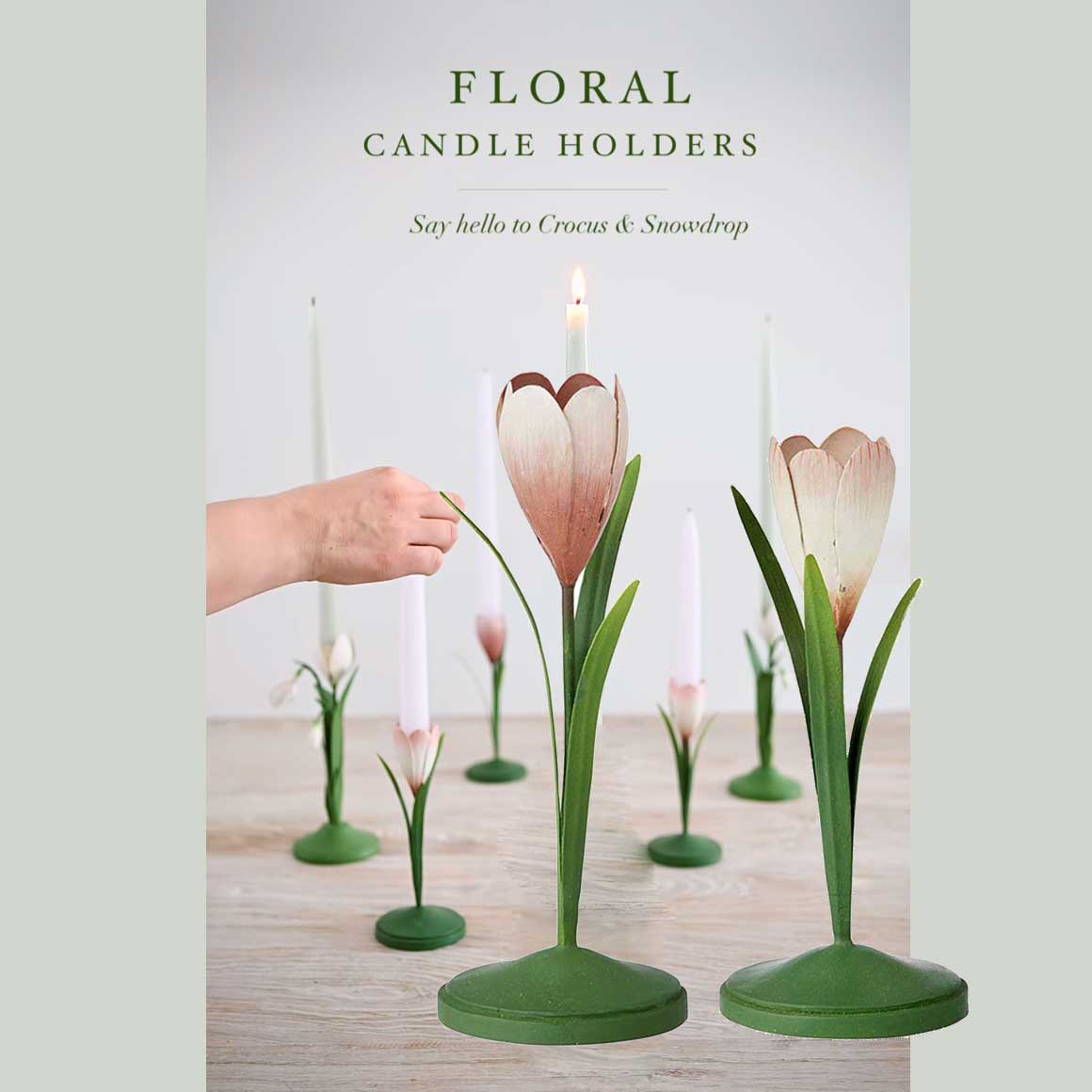 Krokus Kerzenständer | Deko im Frühling | frühjahr 2024 Bungalow DK | Osterdeko für den Tisch | Tischdeko Ostern | Osterdeko 2024 | Soulbirdee Onlineshop
