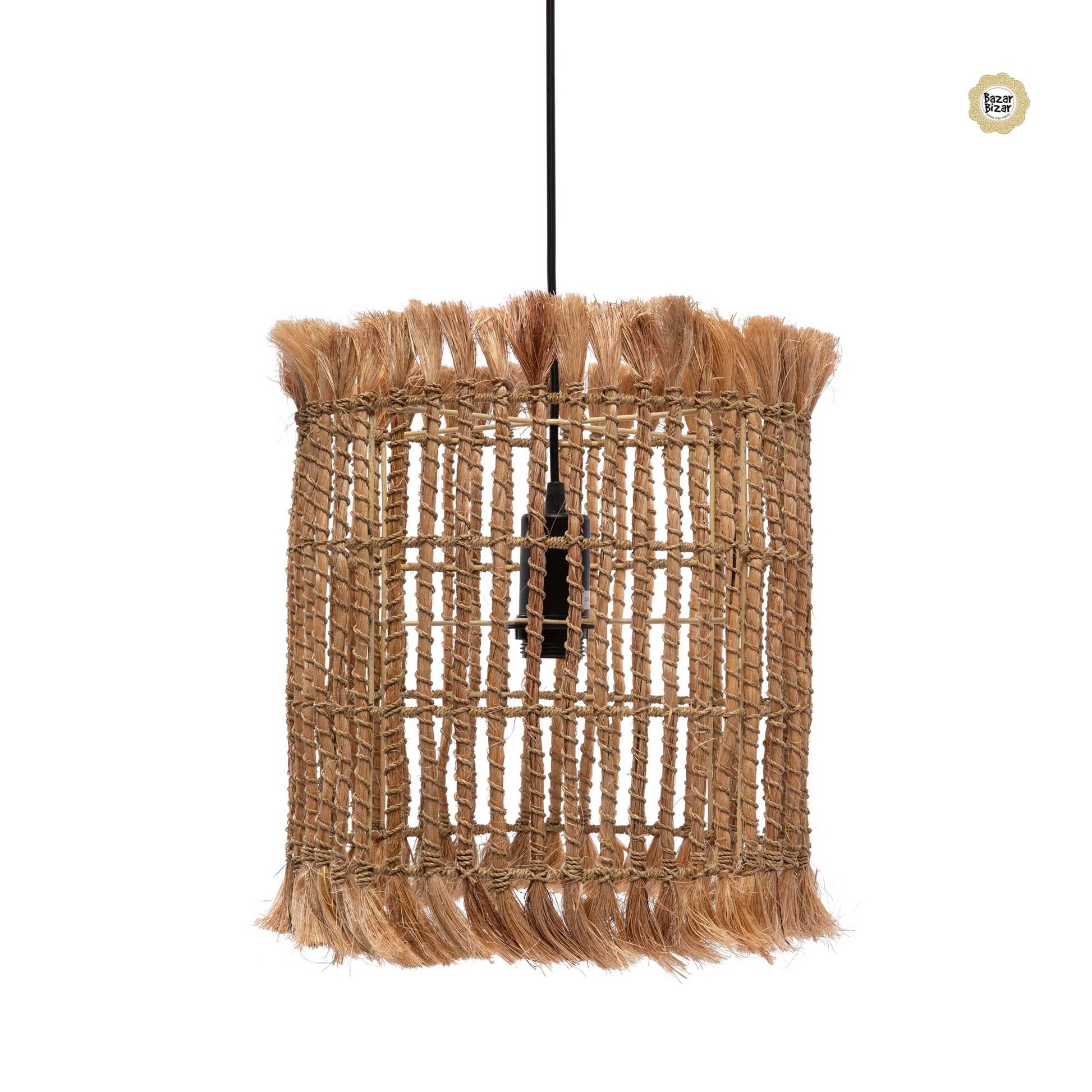 Boho Lampe Bird Cage als Deckenlampe aus natürlichem Material, Hängelampe von Bazar Bizar | Soulbirdee Onlineshop kaufen