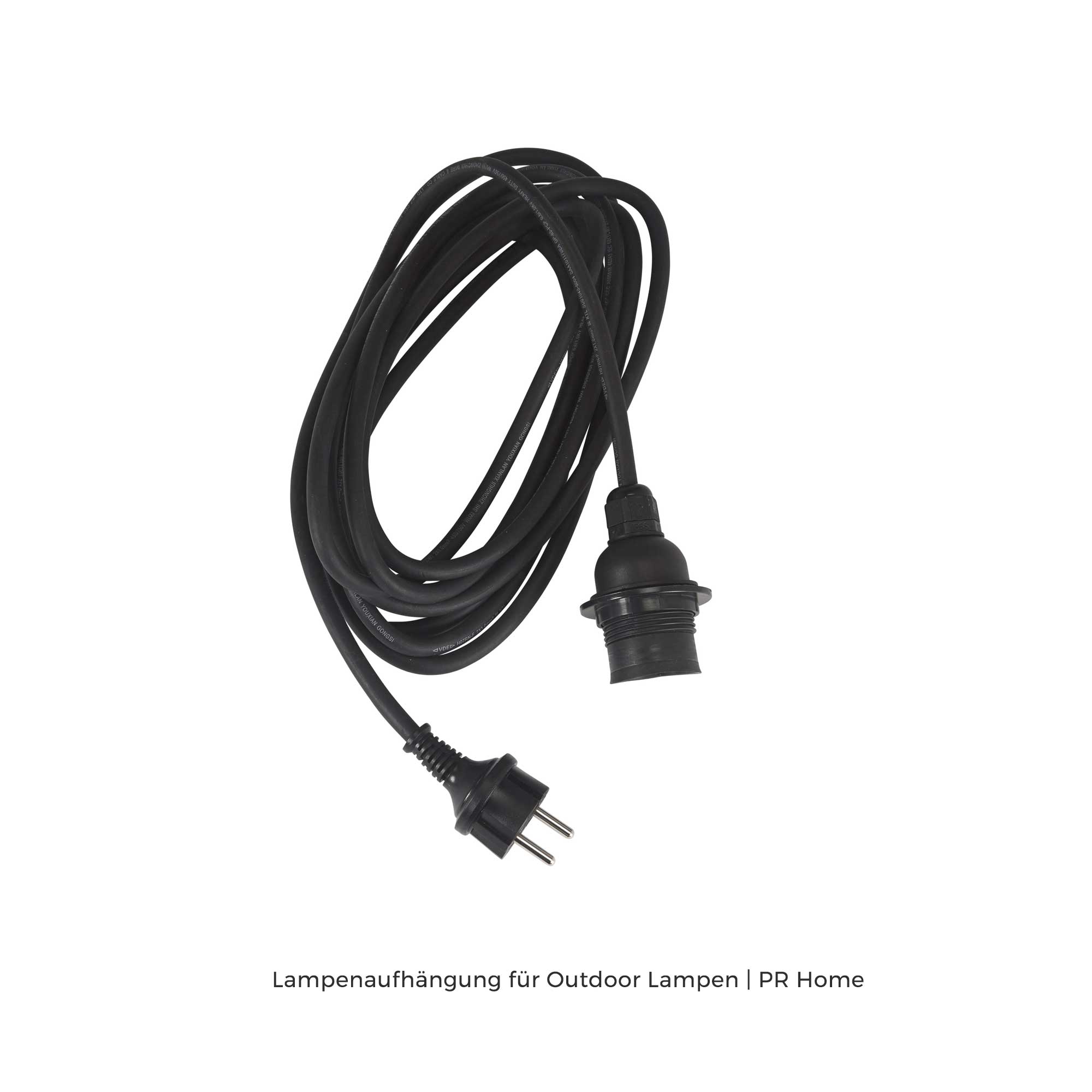 Lampenfassung Outdoor mit Stecker Lampenkabel Outdoor mit Fassung und Stecker PrHome Lampenfassung E27 Kabel Zubehör für Outdoor Lampenschirm Lampen kaufen Soulbirdee Lampenshop Lampenaufhängung, Elektrik für Outdoor Hängelampen