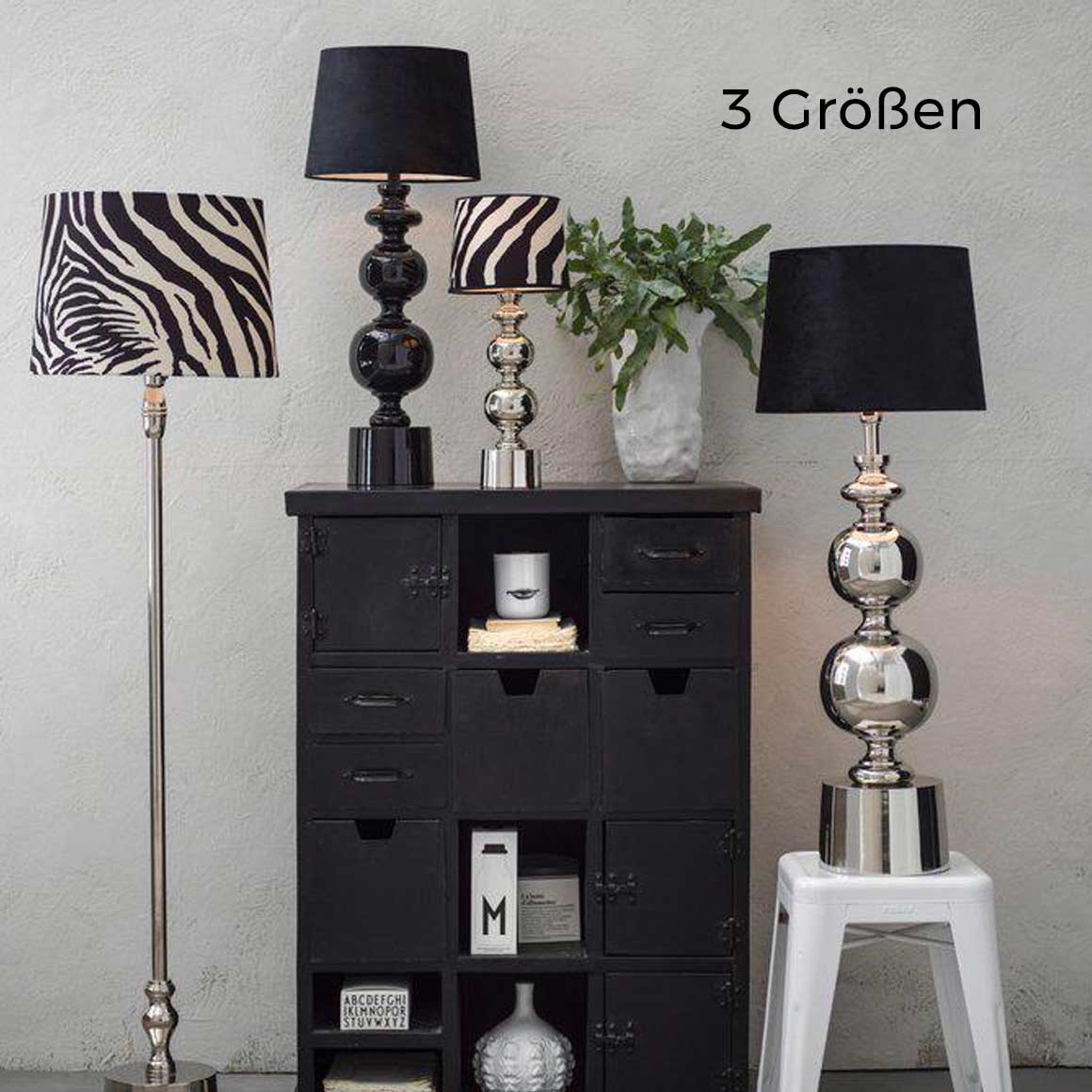 Lampenfuß Schwarz hoch groß Tischlampe schwarz Lampenfuß Metall kugel rund Runder Lampenfuß Boho Lampenfuß modern Lampenshop Soulbirdee