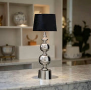 Lampenfuss chrom silber modern rund grace hoch groß design tischlampe