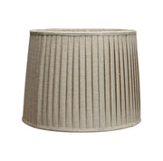 Landhaus Lampenschirm Sofia 40 aus Leinen mit klassischen Falten für Tischlampen im französischen Stil