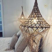 Lampenschirm Schlafzimmer Schlafzimmerlampe griechischer Insel Stil Mykonos Hängelampe Lampenschirm Boho Lampe Bazar Bizar Rattanlampe Esstisch Soulbirdee Onlineshop Schlafzimmer