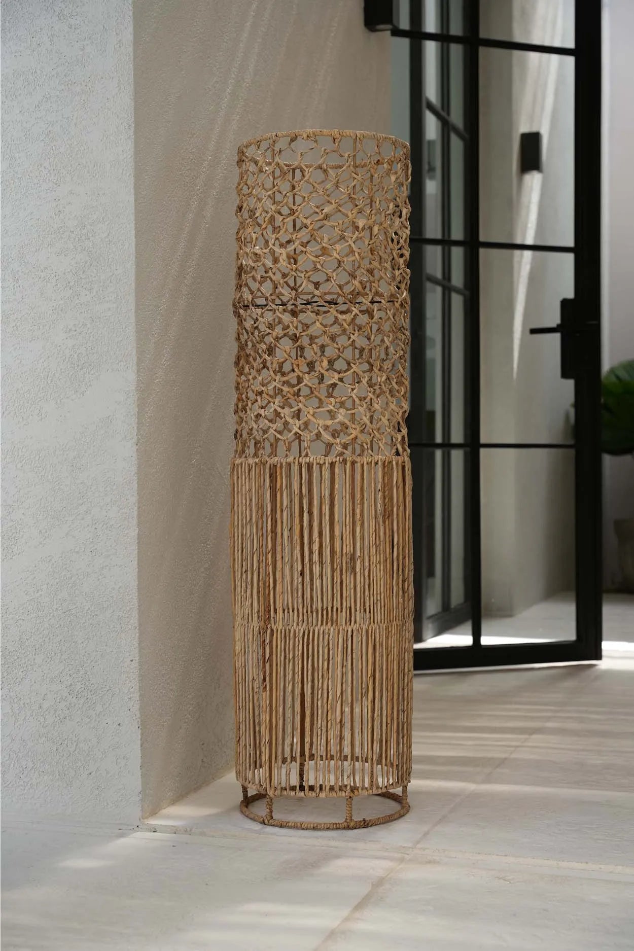 Lampenschirm XXL Hängelampe Bodenleuchte Pendelleuchte XL Stehlampe Boho-Lampenschirm für Decke oder Boden Soulbirdee-Shop Naturmaterial