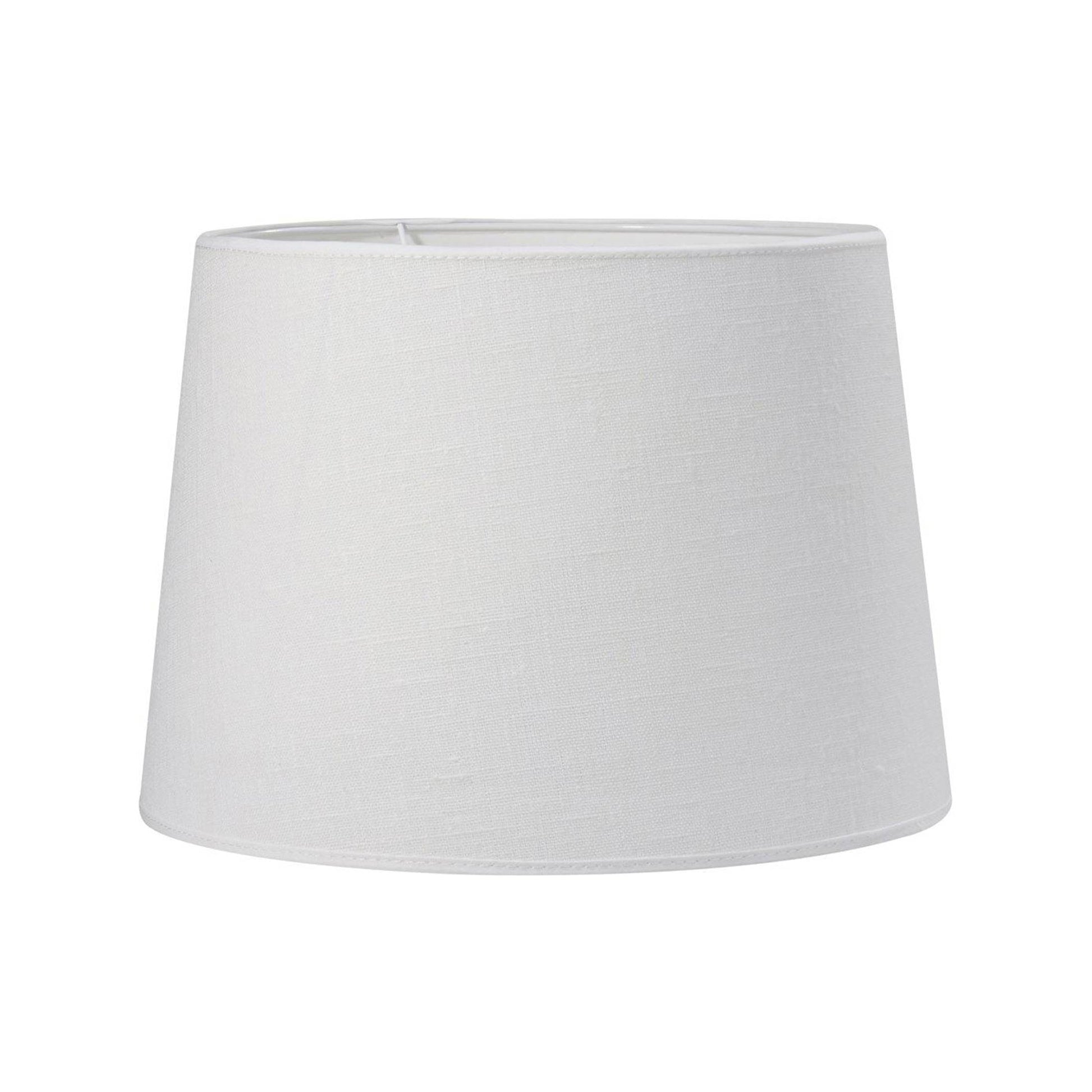 Lampenschirm weiß Stoff für Vasenlampe Chinoiserie