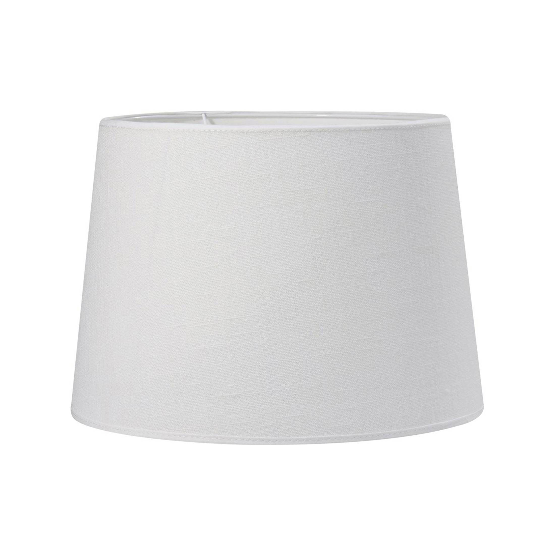 Lampenschirm weiß Stoff für Vasenlampe Chinoiserie