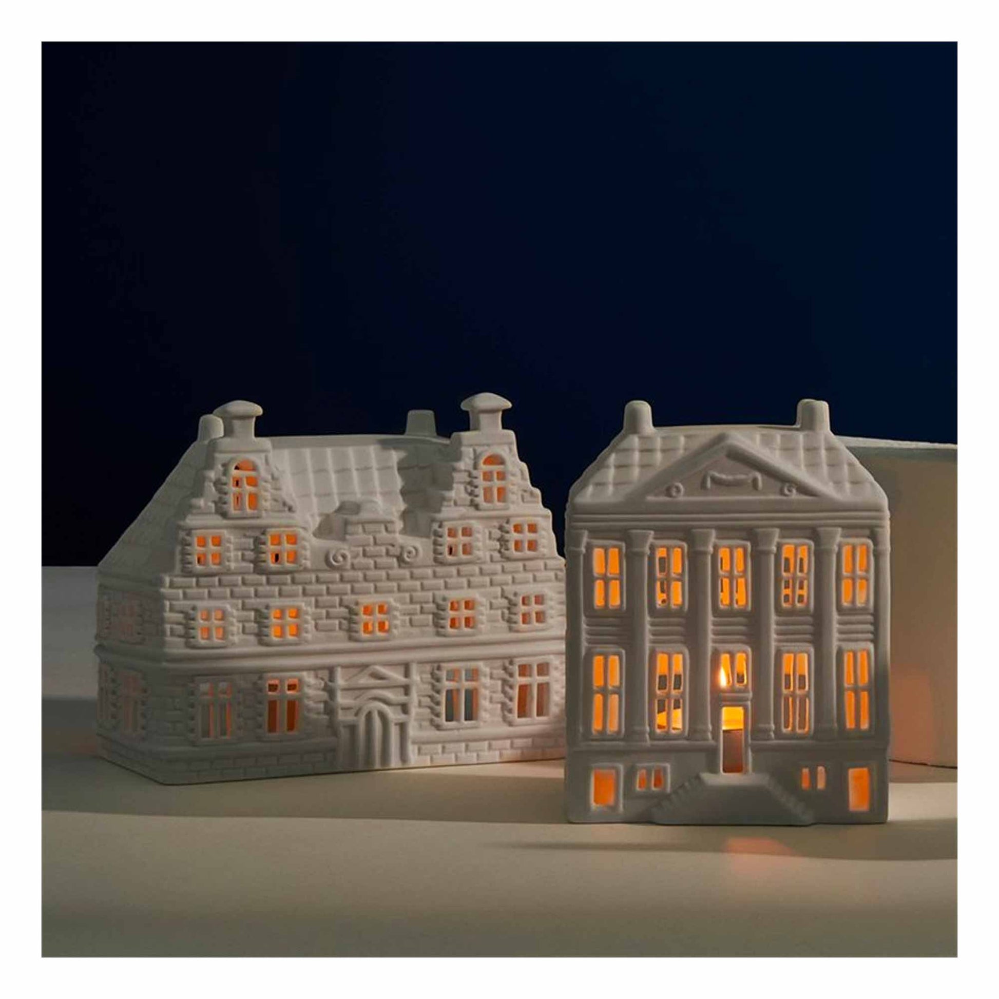 Grachtenhaus Amsterdam Villa | Lichthaus aus der Kollektion von Klevering Amsterdam ♥ Kerzenhalter in der Form eines Haus | Lichthaus kaufen Lichthäuschen Teelichthaus